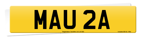 Registration number MAU 2A